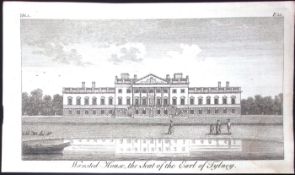 Essex Wanstead House Rare Georgian Copper Antique 1776 Engraving-112.