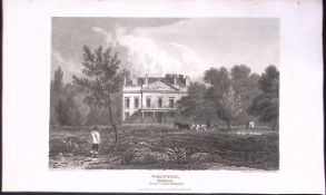 Whitton Richmond Upon Thames London Antique 200 Years-Old Steel-Engraving-256