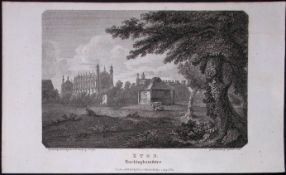 Eton College Buckinghamshire Antique 225 Years-Old Georgian Steel-Engraving-320.