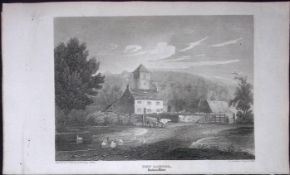 New Radnor Wales Antique 211 Years-Old Georgian Steel-Engraving-491