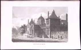 British Museum City of London Antique 200 Years-Old Steel-Engraving-275