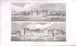 The Savoy London Antique Georgian 200 Years-Old Steel-Engraving-228
