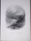 Ireland the Black Valley Kerry Antique 183 Years-Old Steel-Engraving-31.