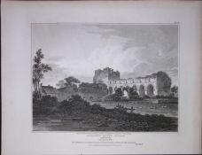 Buildwas Abbey Shropshire 190 Years-Old Rare John Britton Antique Steel Engraving-77
