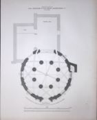 Holy Sepulchre Cambridge Rare John Britton 191 Years-Old Antique Steel Engraving-15
