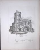 Dunstable Priory Church Beds Rare John Britton 191 Years-Old Antique Steel Engraving-5