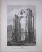Walsingham Priory Norfolk 190 Years-Old Rare John Britton Antique Steel Engraving-88