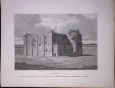 Castle Rising Norfolk 190 Years-Old Rare John Britton Antique Steel Engraving-113