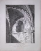 St Peters Church Oxford 190 Years-Old Rare John Britton Antique Steel Engraving-95