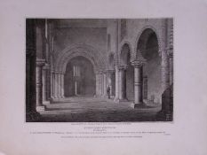 St Peters Church Northampton 190 Years-Old John Britton Antique Steel Engraving-193