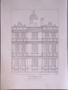 Longleat House Plan Wiltshire 190 Years-Old John Britton Antique Steel Engraving-215