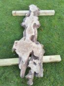 Hardwood Air Dried Planed Waney Edge / Live Edge English Burr Oak Board