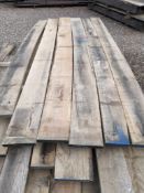 6x Hardwood Kiln Dried Timber Sawn American Oak Boards / Planks