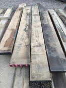 4x Hardwood Kiln Dried Timber Sawn American Oak Boards / Planks