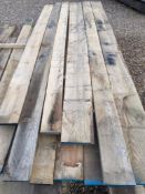 6x Hardwood Kiln Dried Timber Sawn American Oak Boards / Planks