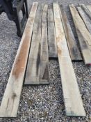 6x Hardwood Kiln Dried Timber Sawn American Oak Boards / Planks
