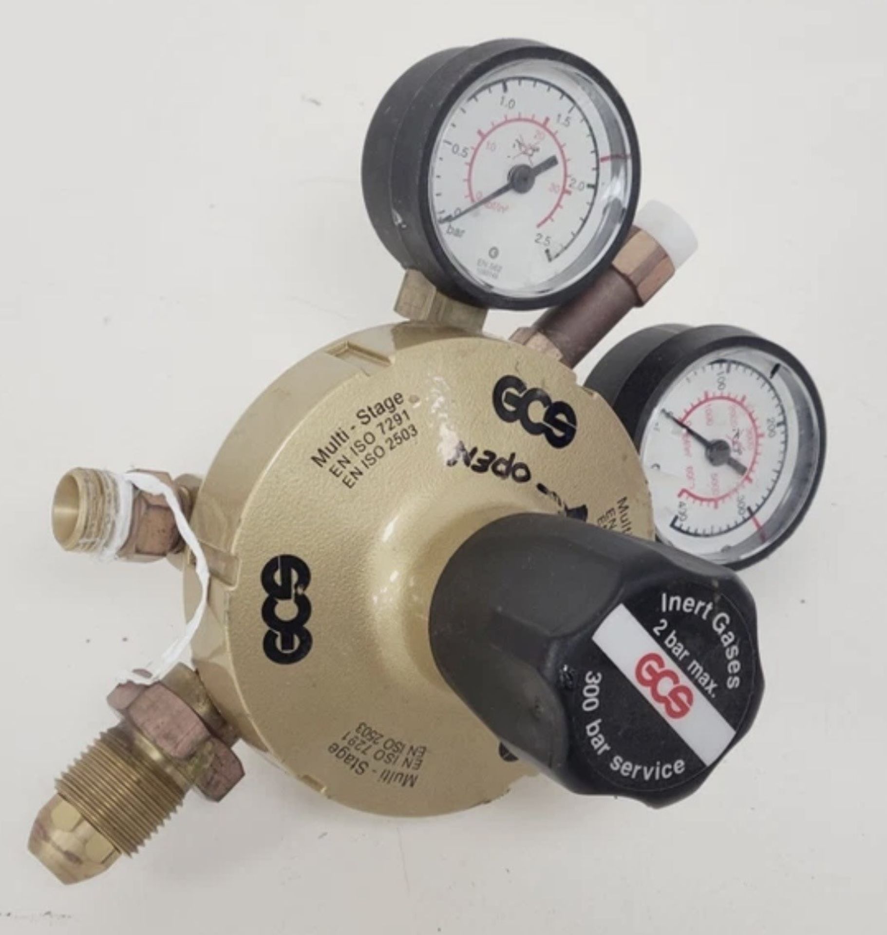 GCS Inert Gases 300 Bar Service Multi-Stage Regulator