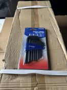 Box of 72 Pcs - Toolpak 10-Piece Hex Key Set