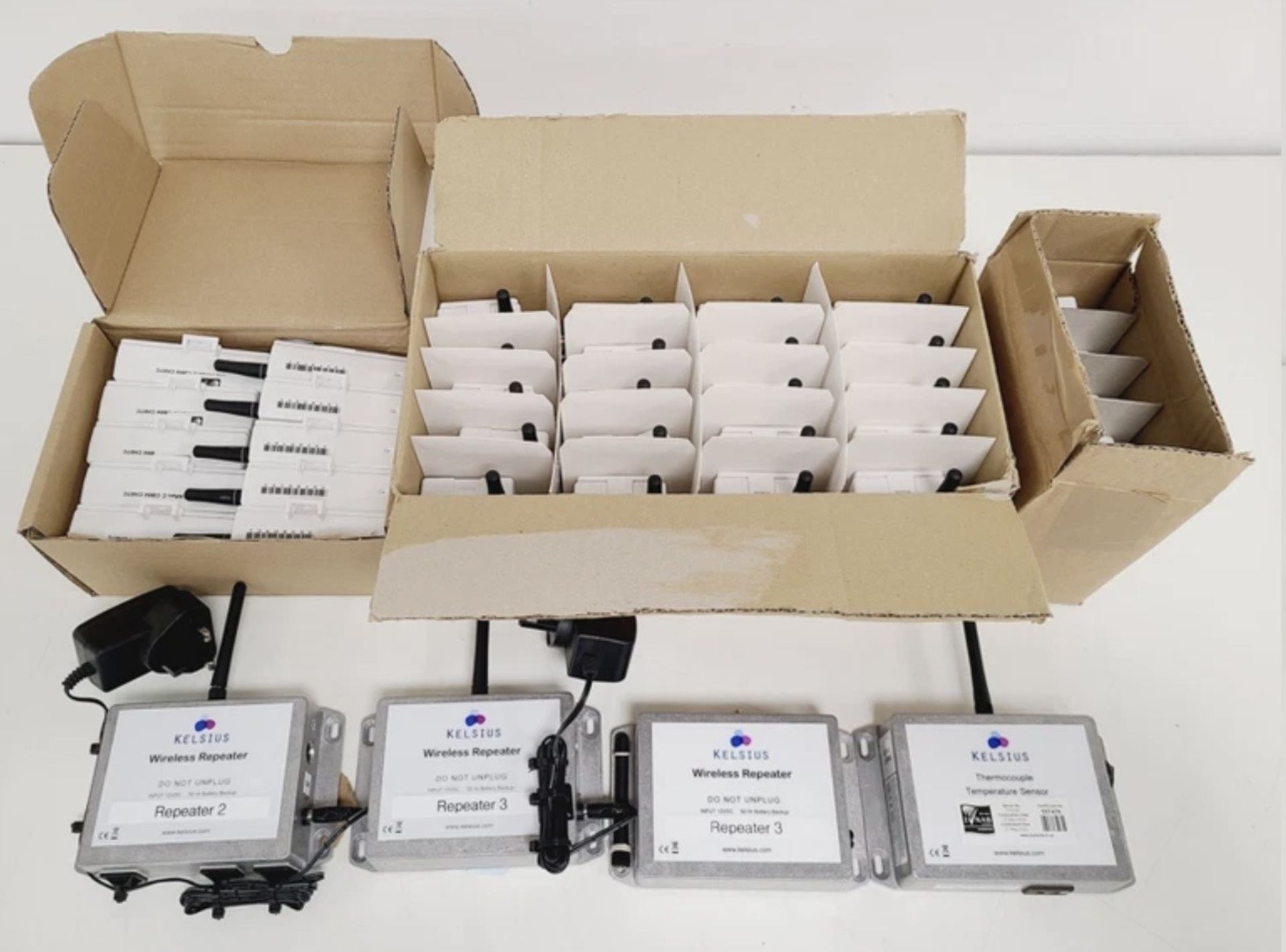 Job Lot of Kelsius Temperature Sensors, Wireless Repeaters & Thermocouple