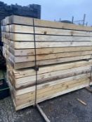 Pack of 35 Treated Sleepers 100mm x 200mm @2.4m