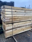 Pack of 35 Treated Sleepers 100mm x 200mm @2.4m