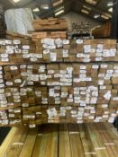 Pallet of 390 lengths of sawn treated 25mm x 38mm@1.8m