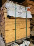 Large pallet of 440 lengths of plain round edge PSE planks 19mm x 145mm @0.8m
