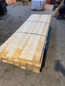 Pallet of 140 lengths of plain shiplap 12mm x 120mm@2.4m
