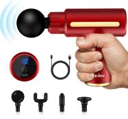 Massage Gun Deep Tissue 10 Speed USB Charging (Blue) L22b
