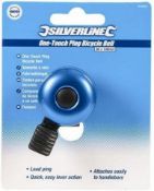 24 x Silverline 858804 One-Touch Ping Bike Bell 80dB