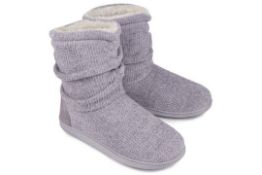 10 x Ladies Bootie Slippers Memory Foam Total RRP £220.50 Lb6