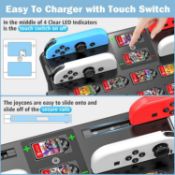 Switch Games Organizer Station With Controller Charger RRP £31.63 L18b