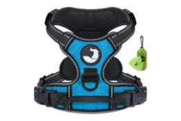 8 x Dog Harness Medium No Pull Harness For Dogs With 2 Leash Clips L23a