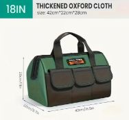 Heavy-Duty Tool Bag (45.72 cm) - 1680D Oxford Cloth Electrician Organizer RRP £42.99 L1c