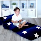 Butterfly Craze Floor Pillow Case, Mattress Bed Lounger Cover, Navy, King Size RRP £29.99 L2b
