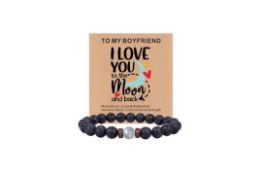 27 x Boyfriend, Grandson & Grandpa Moonstone Bracelets Lb1a