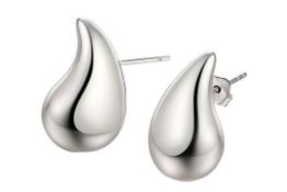 9 x Dupes Chunky Hoop Teardrop Earrings for Women RRP £9.99 ea L11a
