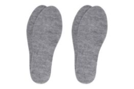 24 X RRP £8.32 ea Brand New Overstock - 2 Pairs Thick Felt Insoles