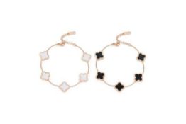 10 x 2 PCS Four-Leaf Clover Bracelets L14a