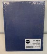 4 x Pack of 5 Rhino Casebound Book 8mm Ruled 9 x 7 Blue 160 Page RRP £33.05