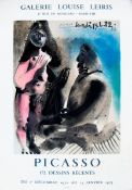 Pablo Picasso Very Rare Original 1972 Exhibition Poster '172 Dessins Recents' Cert.