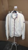 Tommy Hilfiger white coat size L. EST Â£45