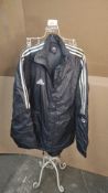 Adidas black coat size 42/44. EST Â£40