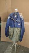 Adidas navy & green coat. EST Â£40