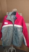 Fila striped coat size XL. EST Â£45