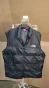 The North Face black gilet. EST Â£30