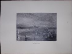 J.M.W Turner Rare “Lancaster Sands Morecambe” 1873 Picturesque Views in England -2