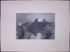 J.M.W Turner Rare “Kilgerran Castle Wales” 1873 Picturesque Views in England-18