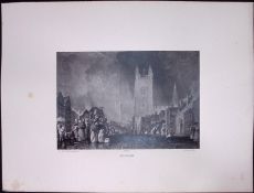 J.M.W Turner Rare “Stamford Market Town Lincs” 1873 Picturesque Views in England-69