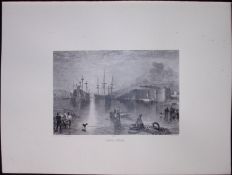 J.M.W Turner Rare “Upnor Castle Kent” 1873 Picturesque Views in England-21